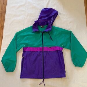 Vintage K-Way Colour Block Windbreaker Size M